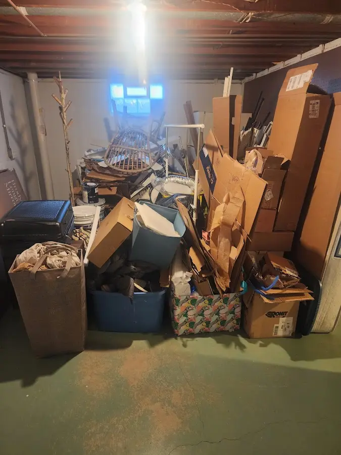 Roll-off dumpster container at job site for Construction Dumpster Rental in Chester